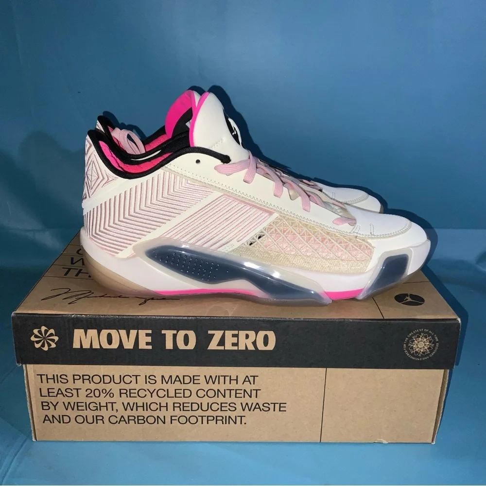 NEW Men's Jordan 38 Low Coconut Milk Size 10.5 FD2326-100 - Picture 3 of 8